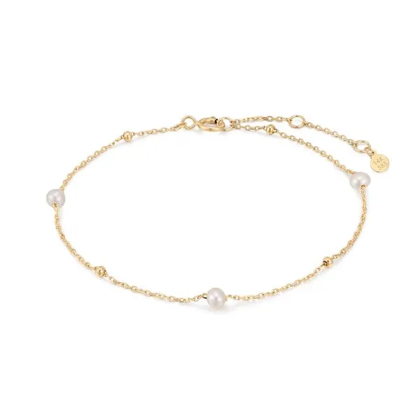 Gold and Pearl Beaded Bracelet JMR Jewelers Cooper City, FL