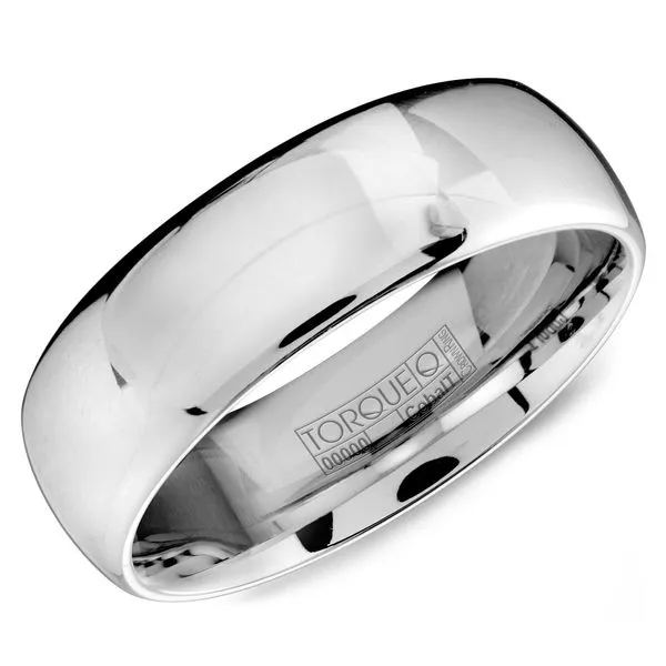 White Cobalt Wedding Band