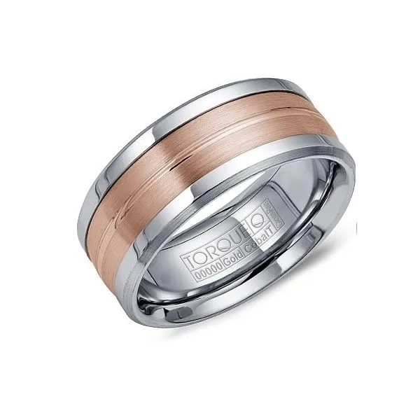 Cobalt and 14Kt Rose Wedding Band JMR Jewelers Cooper City, FL