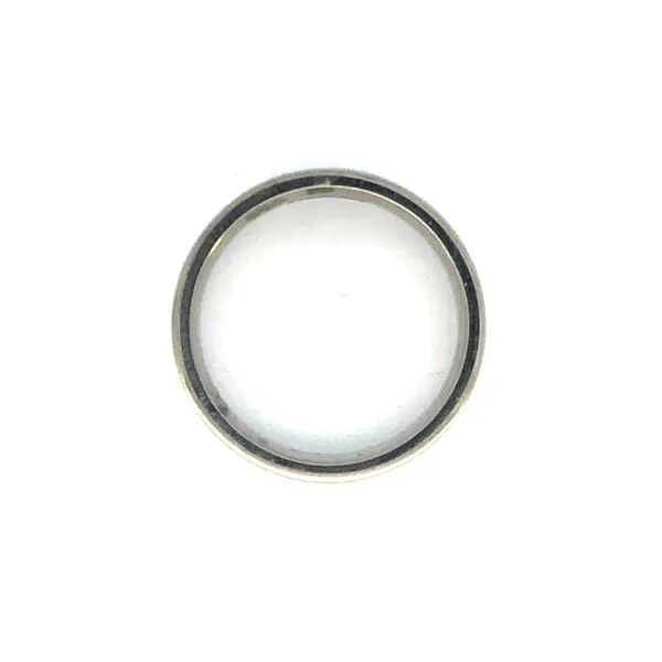 Titanium Meteorite Polish Wedding Band Image 2 JMR Jewelers Cooper City, FL
