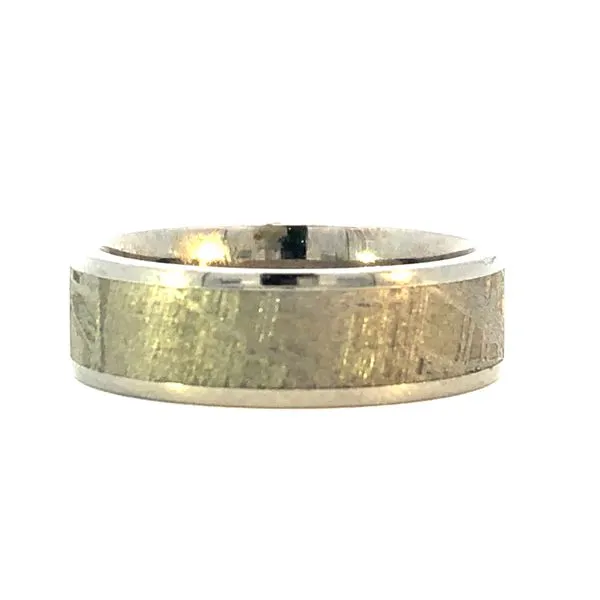 Titanium Meteorite Polish Wedding Band similar item image
