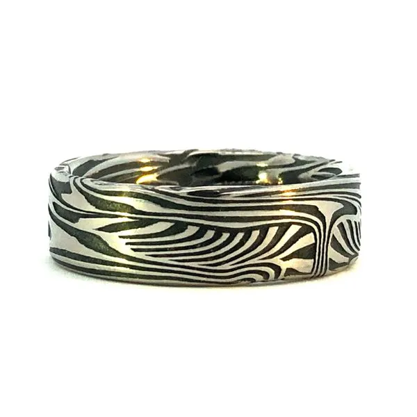 Damascus Sunset Men's Wedding Band JMR Jewelers Cooper City, FL