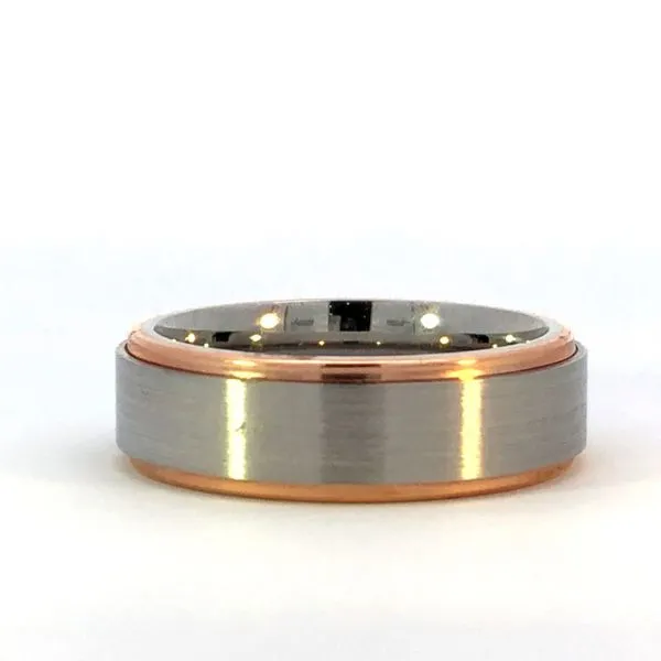 14KR Cobalt Chrome Edge Satin/Polish Wedding Band