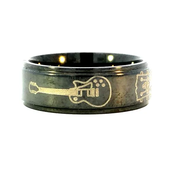 Zirconium/Guitar/Polish Wedding Band