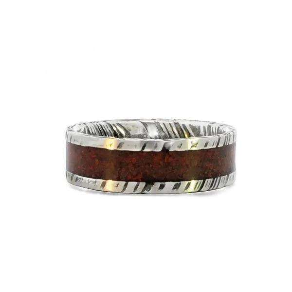 Damascus Steel Wedding Band