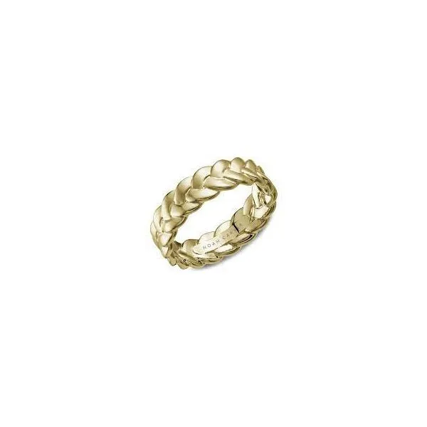 14KY Noam Carver Braided Frosted Top Wedding Band JMR Jewelers Cooper City, FL