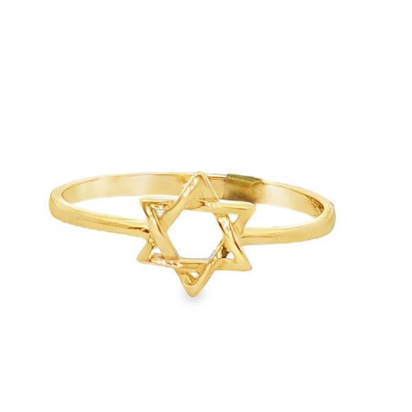 14K Yellow Gold Star of David Fashion Ring JMR Jewelers Cooper City, FL