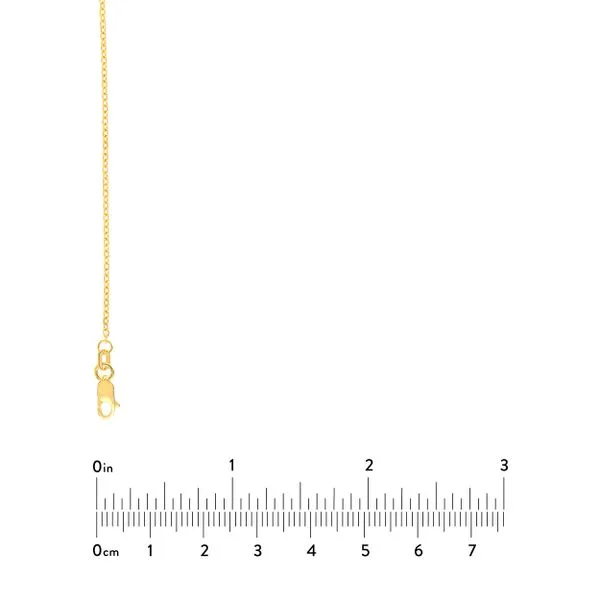 14K Yellow Gold 1.15mm Open D/C Chain 18" Image 5 JMR Jewelers Cooper City, FL