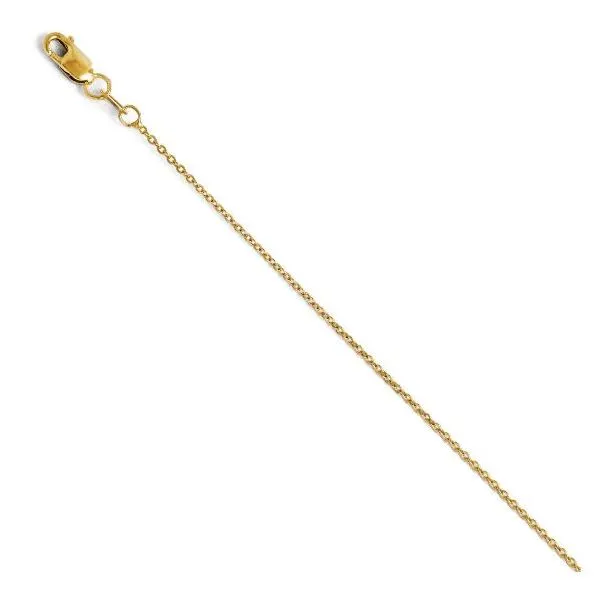 14K Yellow Gold Flat Cable Chain 18" JMR Jewelers Cooper City, FL