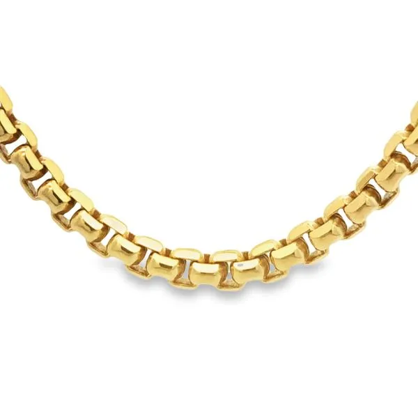 14Kt Yellow Gold Diamond Cut Rolo Chain JMR Jewelers Cooper City, FL