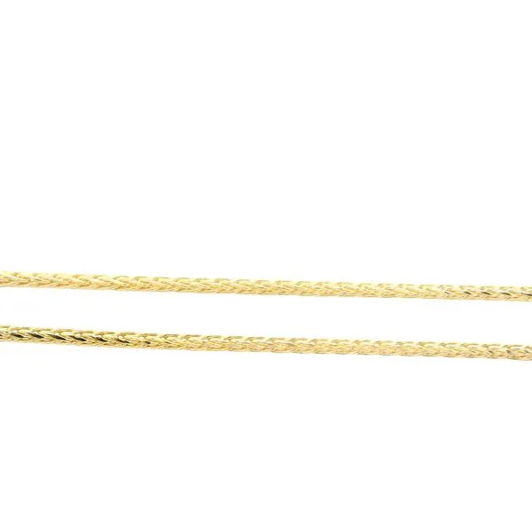 14Kt Yellow Gold Round Wheat Chain