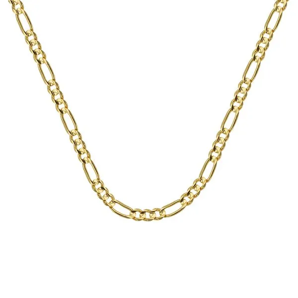 14Kt Yellow Gold Concave Figaro Chain JMR Jewelers Cooper City, FL