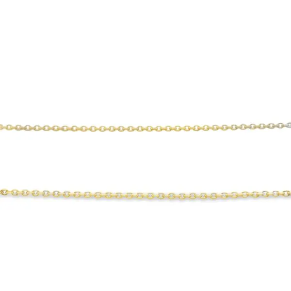14Kt Yellow Round Cable Chain 18