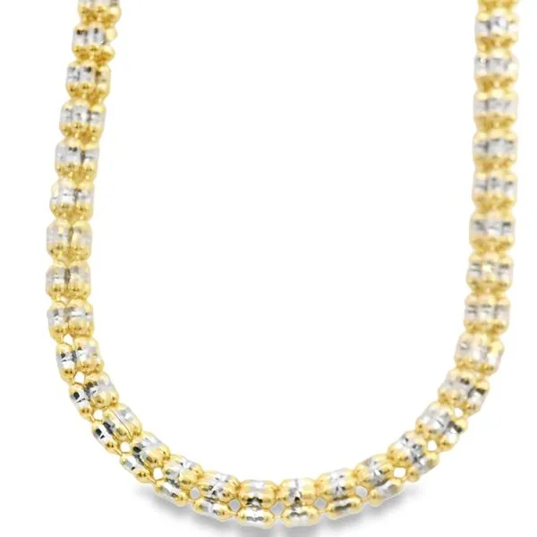 14Kt Textured Iced Gold Chain 20