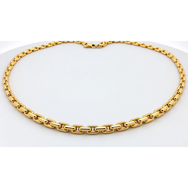 14K Yellow Gold Puff Venetian Link Chain JMR Jewelers Cooper City, FL