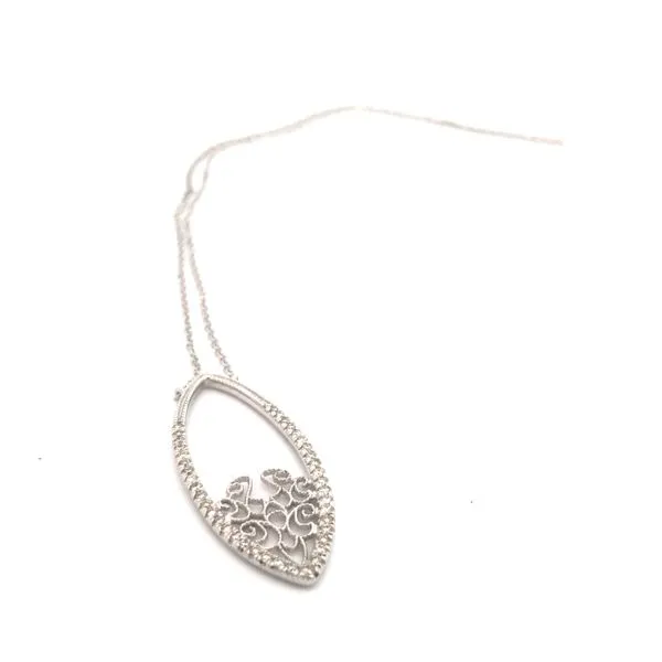 14K White Gold Necklace Image 2 JMR Jewelers Cooper City, FL