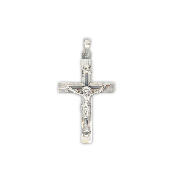 14K White Gold Crucifix Charm JMR Jewelers Cooper City, FL