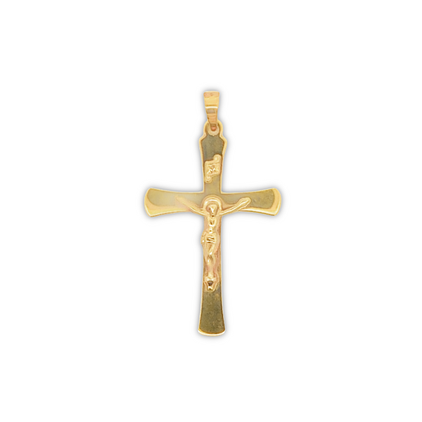 14K Yellow Gold Crucifix Charm JMR Jewelers Cooper City, FL