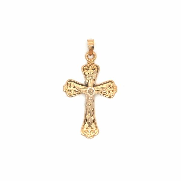 14KY Crucifix Charm JMR Jewelers Cooper City, FL