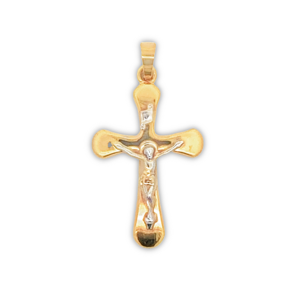 14K Two-Tone Crucifix Charm JMR Jewelers Cooper City, FL