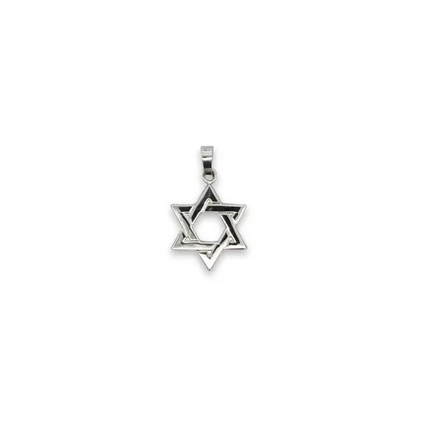 14K White Gold Star of David Charm JMR Jewelers Cooper City, FL