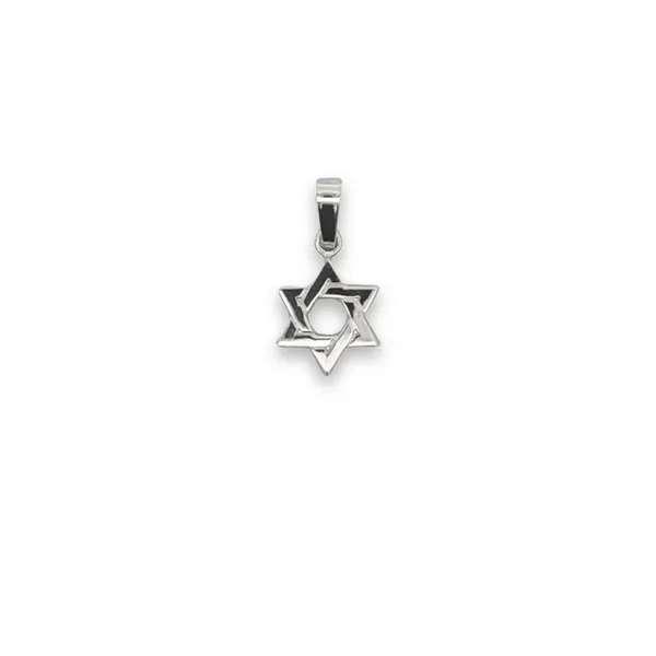 14Kt White Star of David Charm JMR Jewelers Cooper City, FL