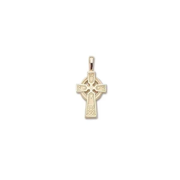 14Kt Yellow Small Celtic Cross Charm