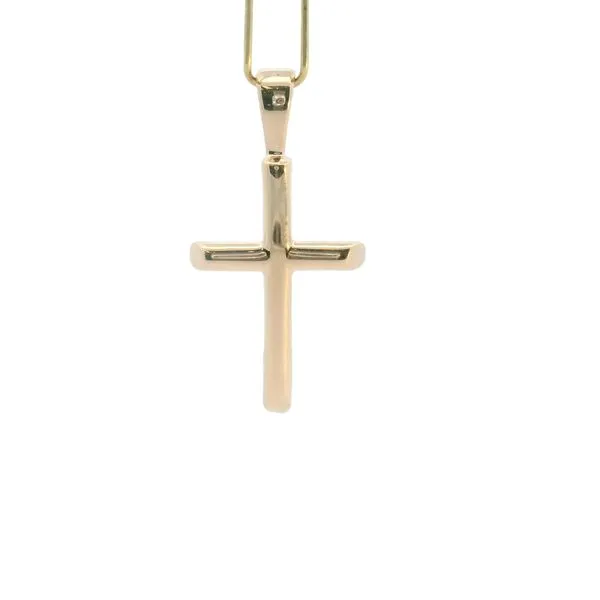 10Kt Yellow Half Round Cross Charm JMR Jewelers Cooper City, FL