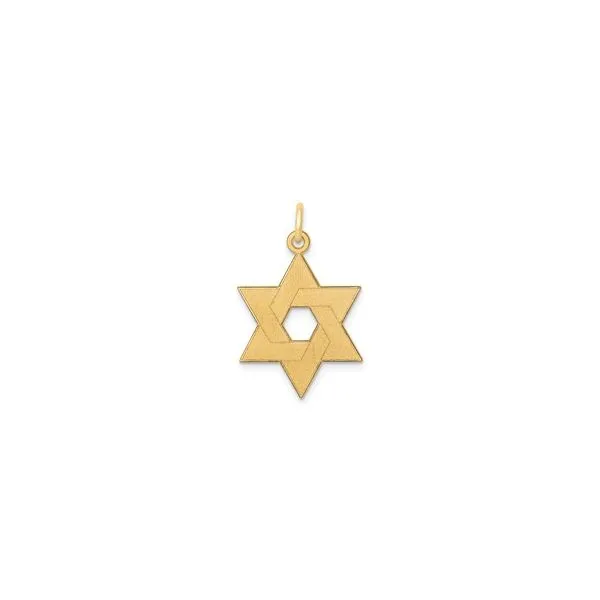 14Kt Yellow Star of David Charm JMR Jewelers Cooper City, FL