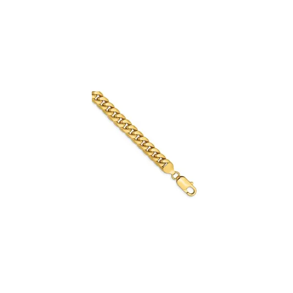 14K Yellow Gold 7.3mm Semi-Solid Miami Cuban Bracelet 9" JMR Jewelers Cooper City, FL