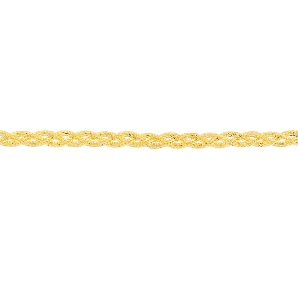 14K Yellow Gold Braided Foxtail Bracelet Image 2 JMR Jewelers Cooper City, FL