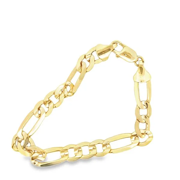 14Kt Yellow Gold Figaro Bracelet