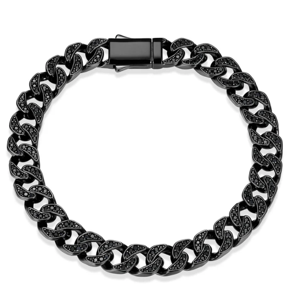 Stainless Steel Black Sapphire Bracelet JMR Jewelers Cooper City, FL