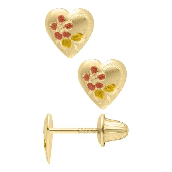 Childrens heart earrings discount