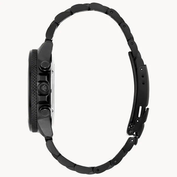 Mens Eco WR200 Stainless Steel Band Black Face Watch Image 2 JMR Jewelers Cooper City, FL