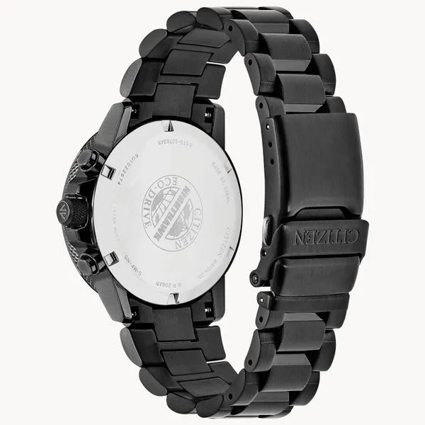 Mens Eco WR200 Stainless Steel Band Black Face Watch Image 3 JMR Jewelers Cooper City, FL