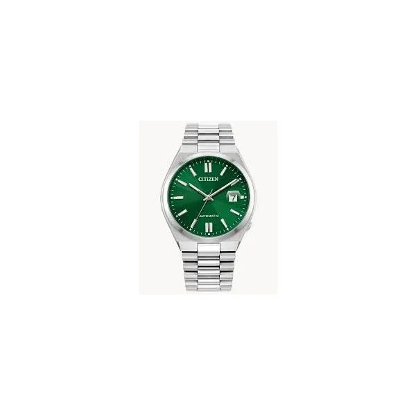 Men's Auto WR50 SS Bracelet Green Face Watch JMR Jewelers Cooper City, FL