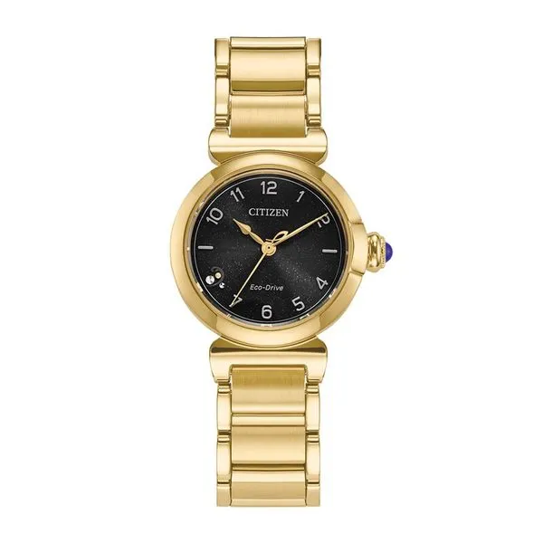 Men's Eco-Drive WR100 Stainless Gold Band Gray Dial Watch JMR Jewelers Cooper City, FL