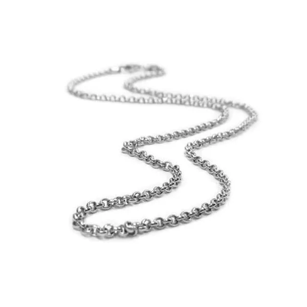 Sterling Silver Rolo Thin Chain