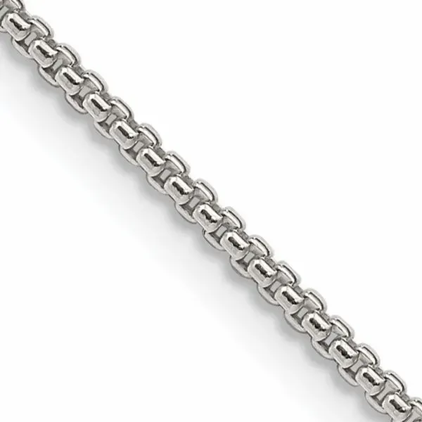 Silver Round Box Chain JMR Jewelers Cooper City, FL