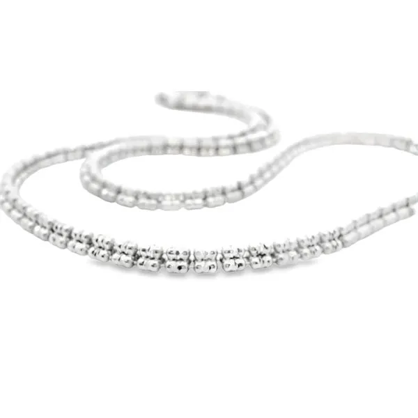 Silver Fancy Ice Chain Necklace JMR Jewelers Cooper City, FL
