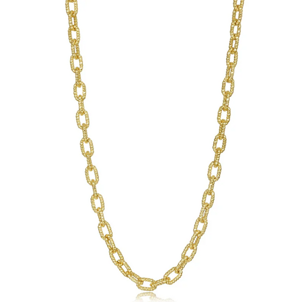 Gold Plated Silver Cable Paper Clip Chain JMR Jewelers Cooper City, FL