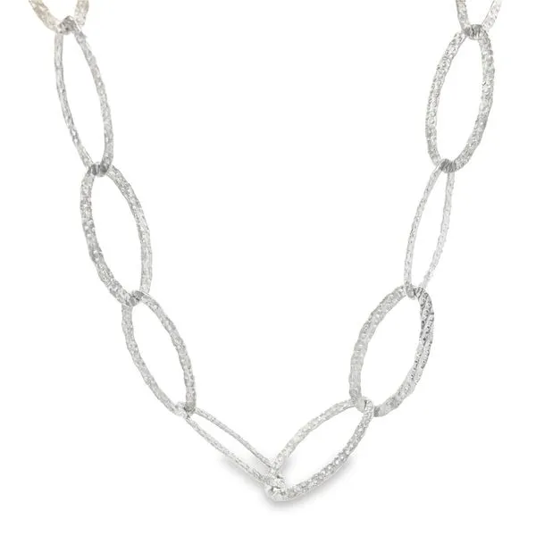 Silver Etched Ring Necklace similar item image