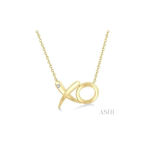 Sterling Silver Gold Vermeille XO Necklace JMR Jewelers Cooper City, FL