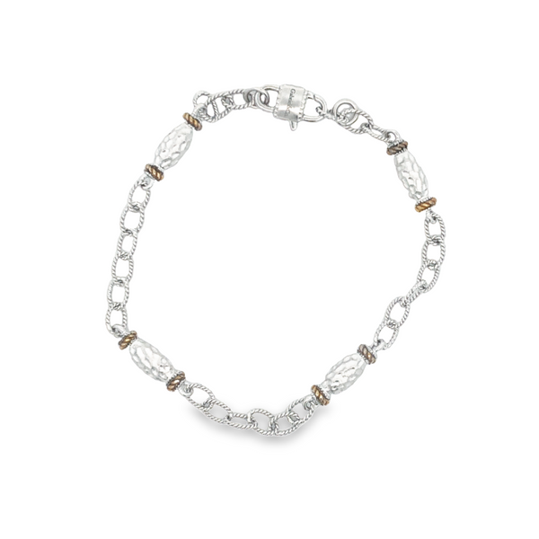 Silver Gold Bracelet Image 2 JMR Jewelers Cooper City, FL