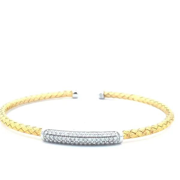 925/18KY Skinny Cuff CZ Bracelet