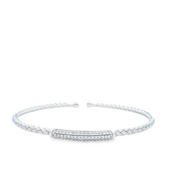 925 Skinny Cuff CZ Nardini Bracelet JMR Jewelers Cooper City, FL