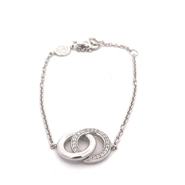 Silver Interlink Circle Bracelet JMR Jewelers Cooper City, FL