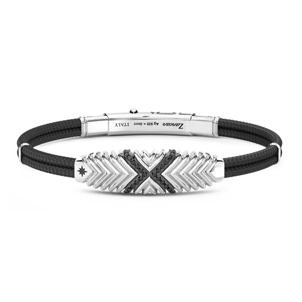 Silver Bracelet with Black Spinels JMR Jewelers Cooper City, FL