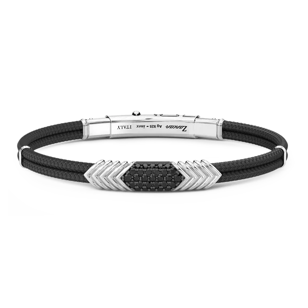 Silver & Leather Bracelet JMR Jewelers Cooper City, FL